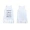 New Unisex Baby Boy Girl Summer Tee Round Neck Sleeveless Cartoon Print Tassel Long Vest Tee White