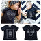 New Boys Kids T-shirt Top Letter Print O-Neck Short Sleeve Pullover Cute Casual Children Shirt Dark Blue