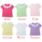 Sweet Cute Kids Baby Girl Cotton T-Shirt Peter Pan Collar Solid Color Short Sleeves Casual Tee Tops