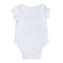 New Fashion Infant Baby Boy Girl Bodysuit Letter Print Rompers Jumpsuit Toddler Overalls Outfit One Piece White