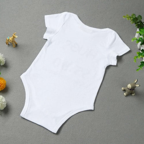 New Fashion Infant Baby Boy Girl Bodysuit Letter Print Rompers Jumpsuit Toddler Overalls Outfit One Piece White