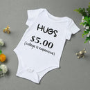 New Fashion Infant Baby Boy Girl Bodysuit Letter Print Rompers Jumpsuit Toddler Overalls Outfit One Piece White