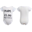 New Fashion Infant Baby Boy Girl Bodysuit Letter Print Rompers Jumpsuit Toddler Overalls Outfit One Piece White