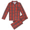 Family Girls Boys Kids Pajama Set Plaid Long Sleeves Sleepwear Suits House Wear Child Top Long Pants