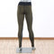 Sexy Women Sport Leggings Mesh Insert Splicing High Waist Skinny Casual Gym Yoga Pants Dark Green