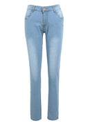 New Sexy Women Skinny Denim Jeans Classic High Waist Washed Slim Pants Tights Pencil Trousers Dark Blue/Blue/Light Blue