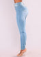 New Sexy Women Skinny Denim Jeans Classic High Waist Washed Slim Pants Tights Pencil Trousers Dark Blue/Blue/Light Blue