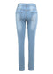 New Sexy Women Skinny Denim Jeans Classic High Waist Washed Slim Pants Tights Pencil Trousers Dark Blue/Blue/Light Blue