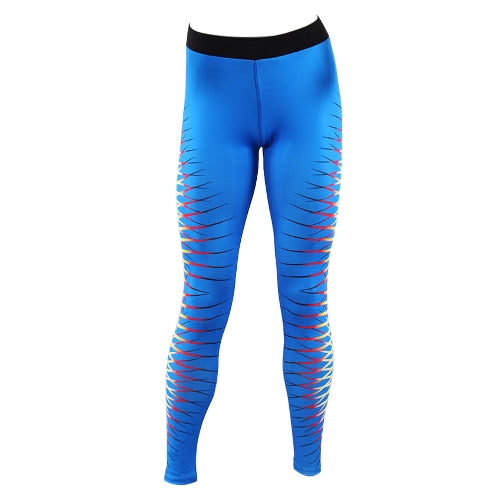 Women Sports Yoga Leggings Print Stretchy Sportswear Fitness Workout Skinny Bodycon Pants Trousers