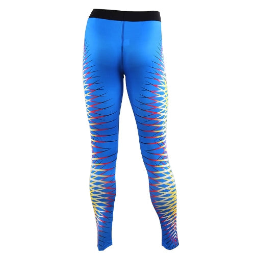 Women Sports Yoga Leggings Print Stretchy Sportswear Fitness Workout Skinny Bodycon Pants Trousers