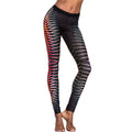 Women Sports Yoga Leggings Print Stretchy Sportswear Fitness Workout Skinny Bodycon Pants Trousers