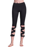 Fashion Women Lace Up Ballet Dancing Leggings High Waist Push Up Fitness Skinny Pants Pantalon Workout Leggings