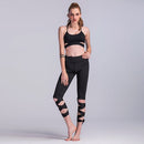 Fashion Women Lace Up Ballet Dancing Leggings High Waist Push Up Fitness Skinny Pants Pantalon Workout Leggings