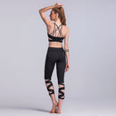 Fashion Women Lace Up Ballet Dancing Leggings High Waist Push Up Fitness Skinny Pants Pantalon Workout Leggings