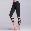 Fashion Women Lace Up Ballet Dancing Leggings High Waist Push Up Fitness Skinny Pants Pantalon Workout Leggings