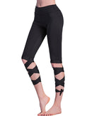 Fashion Women Lace Up Ballet Dancing Leggings High Waist Push Up Fitness Skinny Pants Pantalon Workout Leggings