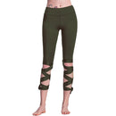 Fashion Women Lace Up Ballet Dancing Leggings High Waist Push Up Fitness Skinny Pants Pantalon Workout Leggings