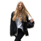 Winter Women Faux Fur Coat Solid Color Long Sleeve Fluffy Outerwear Short Jacket Hairy Warm Overcoat