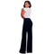 Women Casual Pants Straight Leg Pants High Waist Zipper Solid OL Work Wear Trousers