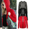 Fashion Women Hoodies Sweatshirt Coat Solid Long Sleeve Pocket Zip UP Hooded Outerwear Jacket Black/Red/Dark Grey