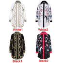 New Autumn Women Casual Floral Print Shirt Dress Buttons Long Sleeve Tunic Vintage Boho Beach Party Dress