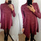 Women T-shirt Dress Solid Color High Neck Long Sleeve A-Line Flare Mini Basic Casual One-Piece