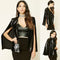 Women Sequins Blazer Cape Cloak Open Front Split Poncho Cardigan Jacket Coat Casual Tops Outwear