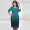 Women Plus Size Dress Houndstooth O-Neck Pencil Party Dress Ladies Bodycon Slim Casual Vestidos Green/Pink/White