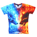 Fashion Summer Loose 3D Short Sleeve T-shirt Vivid Printing for Men and Women