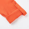 New Fashion Women Chiffon Blouse V-Neck Rolled Sleeve Cross Hem Solid Shirt Top Orange