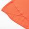 New Fashion Women Chiffon Blouse V-Neck Rolled Sleeve Cross Hem Solid Shirt Top Orange