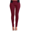 New Fashion Women Slim Pants Elastic Low Waist Buttons Sexy Bodycon Skinny Pencil Leggings Trousers