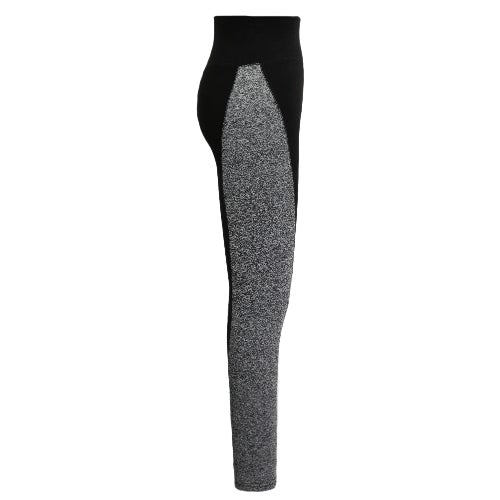 Women Sports Leggings Stretch Yoga Pants Elastic Workout Gym Fitness Jogging Tights Trousers Black