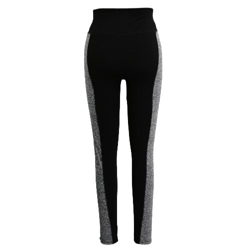 Women Sports Leggings Stretch Yoga Pants Elastic Workout Gym Fitness Jogging Tights Trousers Black