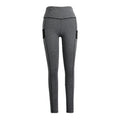 New Women Sport Yoga Leggings Splice Color Stretch Fitness Gym Running Bodycon Casual Pants Trousers Grey