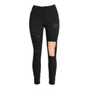 New Sexy Women Denim Jeans Ripped Hole Tights High Waist Skinny Bodycon Pants Pencil Trousers