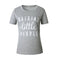 New Fashion Summer Women T-Shirt Letter Print O-Neck Short Sleeves Sport Outdoor Casual Top