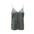 Sexy Women Cami Tank Top Spaghetti Strap Plunging V-Neck Solid Sleeveless Casual Vest Grey/Black