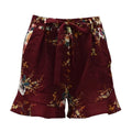 New Women Floral Print Shorts High Waist Ruffle Ruched Side Pocket Zipper With Belt Shorts