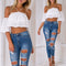 Sexy Fashion Women Loose Crop Top Solid Off Shoulder Backless Strappy Short Sleeves Casual Blouse Tank Tops White