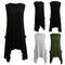 Women Summer Sleeveless Pockets Tunic Tank Tops Asymmetrical Hem Flowy Swing T Shirt Dress Casual Top