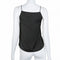 Women Sexy Cami Tank Top Strap V-Neck Hollow Out Lace Up Nightclub Party Vest Top Black/White