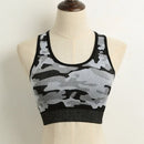 Fashion Women Sports Bra Camouflage Wireless Seamless Fitness Underwear Padded Gym Yogo Workout Vest