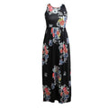 New Women Sexy Floral Print Dress Sleeveless Racerback Tunic Maxi Beach Long Loose Dress