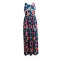 New Women Sexy Floral Print Dress Sleeveless Racerback Tunic Maxi Beach Long Loose Dress