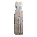 New Women Sexy Floral Print Dress Sleeveless Racerback Tunic Maxi Beach Long Loose Dress