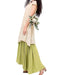 Women Vintage Casual Loose Maxi Dress Floral Embroidery O Neck