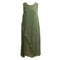 Women Summer Dress Sleeveless O Neck Long Maxi Linen Dresses Loose Plus Size Dress