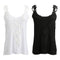 New Women Elastic Tank Tops O-Neck Lace Crochet Vest Slim Bodycon Sexy Summer Camis White/Black