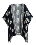 New Women Summer Kimono Cardigan Bikini Cover Up Floral Beach Robe Kaftan Boho Blouse Top Beachwear